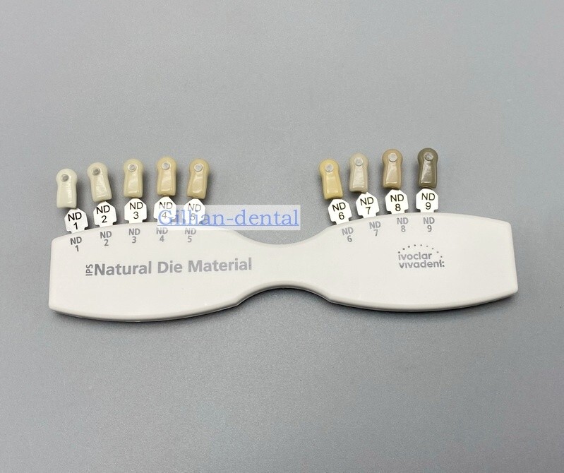 1X Dental IPS Natural Die Material Shade Guide Ivoclar Vivadent ND1-9 Abutment
