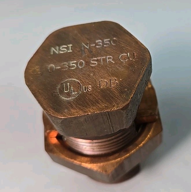 NSI INDUSTRIES N-350 MCM Copper Split Bolt Connector 4/0 AWG – NEW in Box