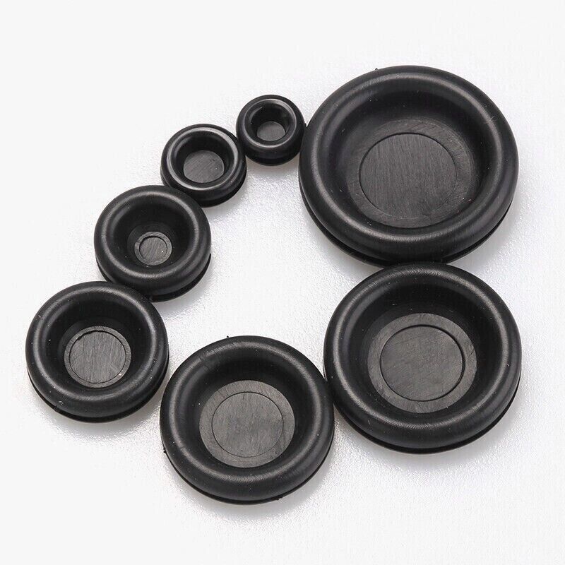 170pc Rubber Grommet Assortment 7 Sizes Sheet Metal Auto Body Firewall Hole Plug