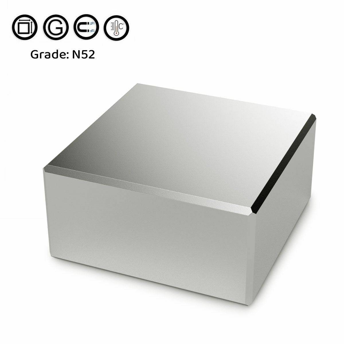 Block Magnets Super Strong N52 Neodymium Large Magnet 40*40*20mm Rare Earth NEW