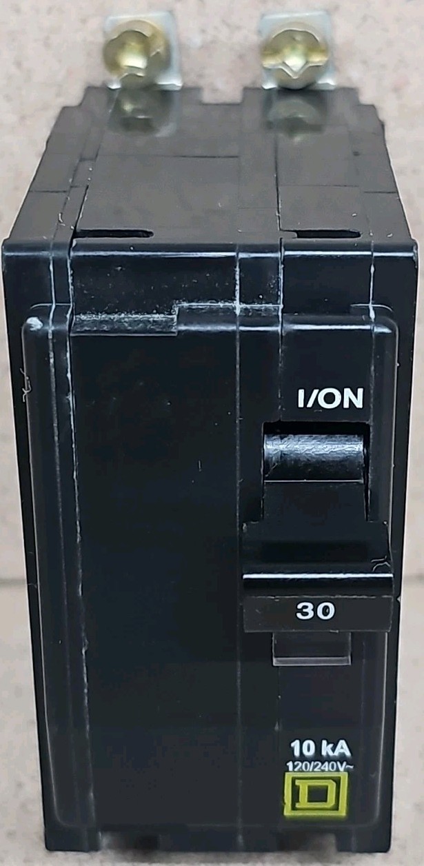 Square D QOB230 Circuit Breaker 30 Amp 2 Pole 10 AIC 120/240 VAC Type QOB W#