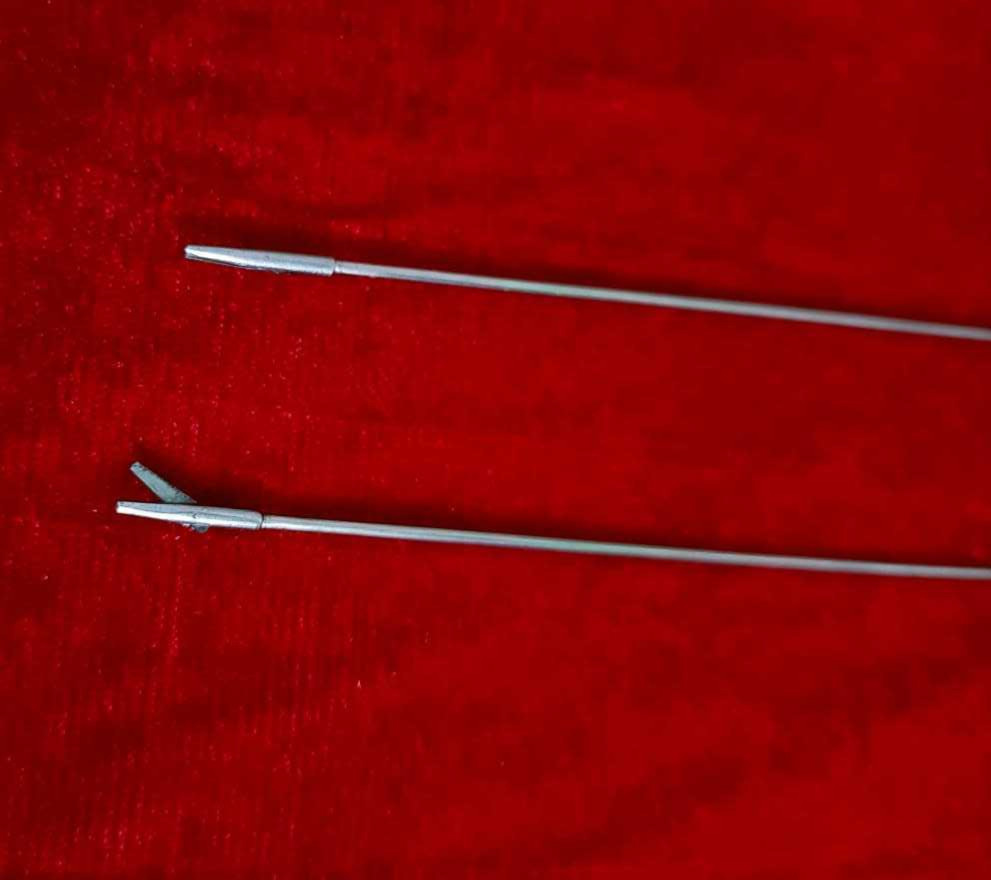 Hysteroscopy Semi Rigid Scissor 5fr 40cm Reusable Surgical Instruments – 2pc