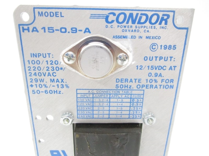 CONAIR HA15-0.9-A 240VAC 0.9A NSMP