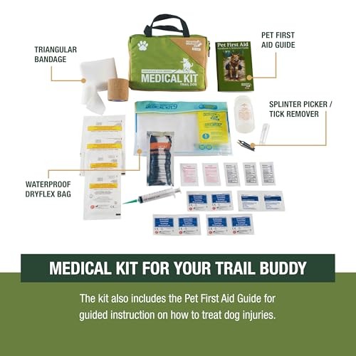 Adventure Medical Kits Trail Dog First Aid Kit – Pet Supplies with Bandages