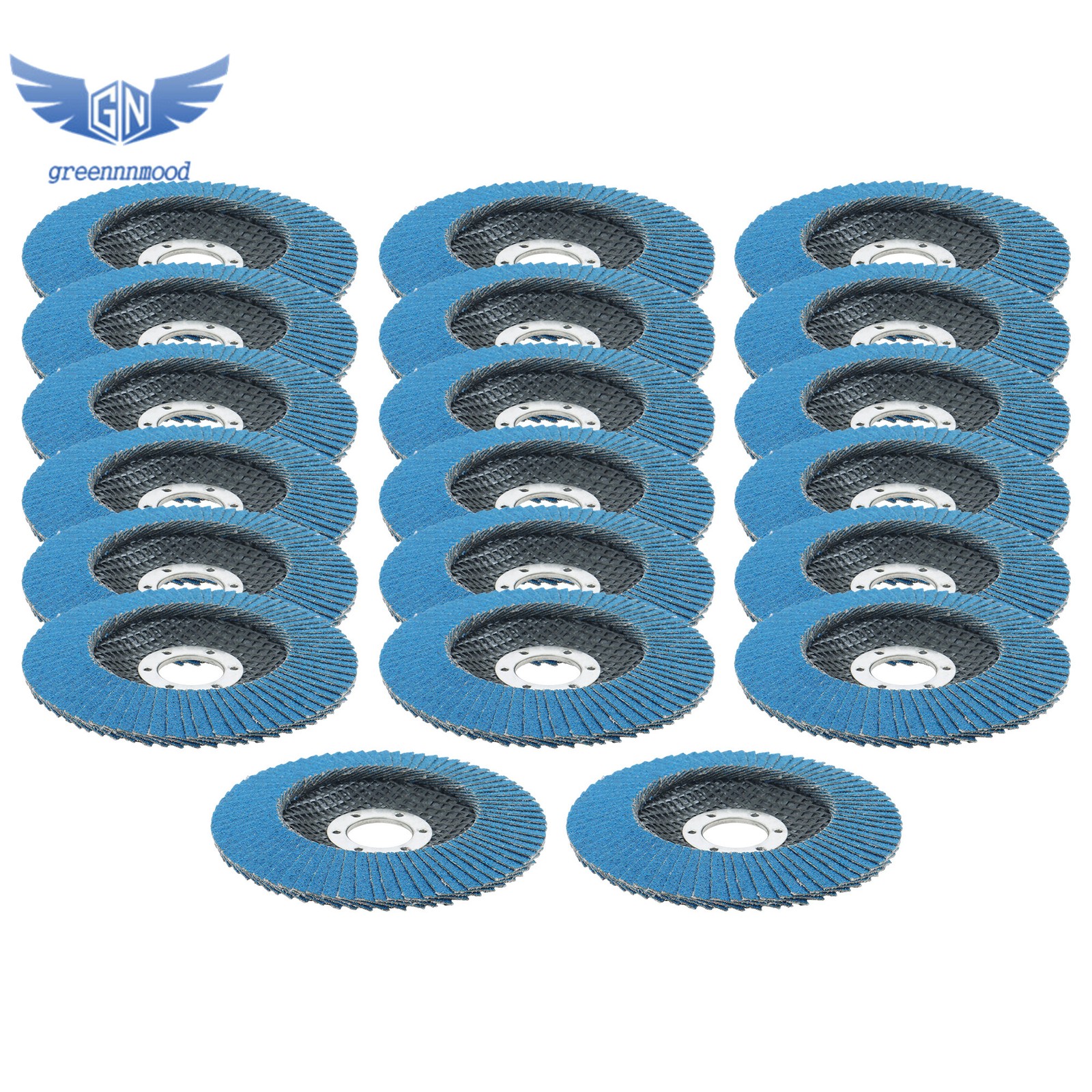 20 Pack Zirconia Flap Discs 4.5×7/8″ for Angle Grinder 80 Grit Flapper Wheel T29