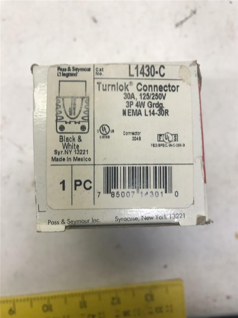 Pass & Seymour L1430-C Turnlok Connector 30A 125/250V
