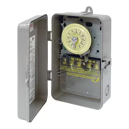 Intermatic T104p Electromechanical Timer, 24 Hour, Dpst