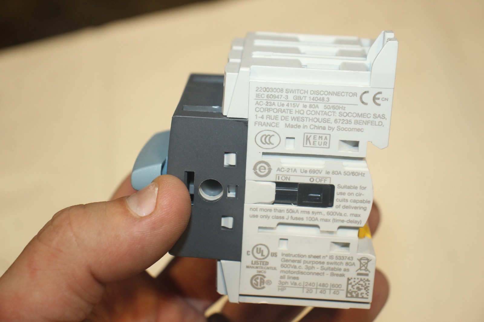 Socomec Switch Disconnector 22003008