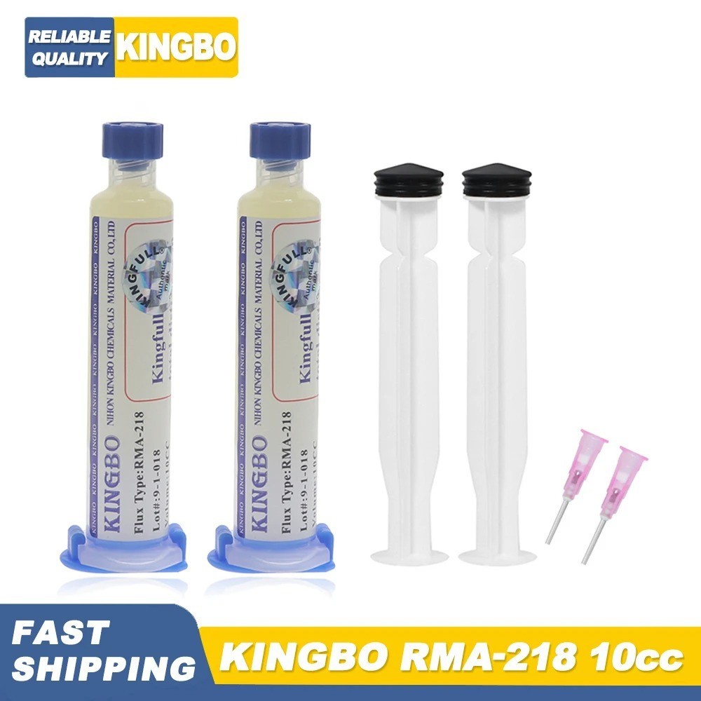 2 Pcs 10cc RMA-218 Solder Paste Flux PCB Repair Tools for BGA, SMD, LED & Chips