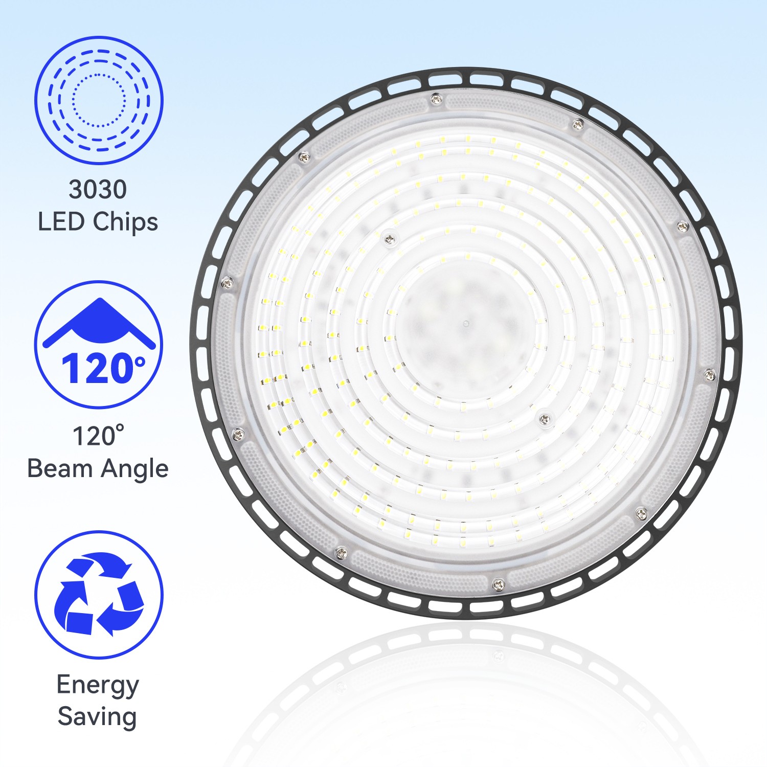 12Pcs 400W UFO LED High Bay Light Shop Lights Warehouse Commercial Shop Light