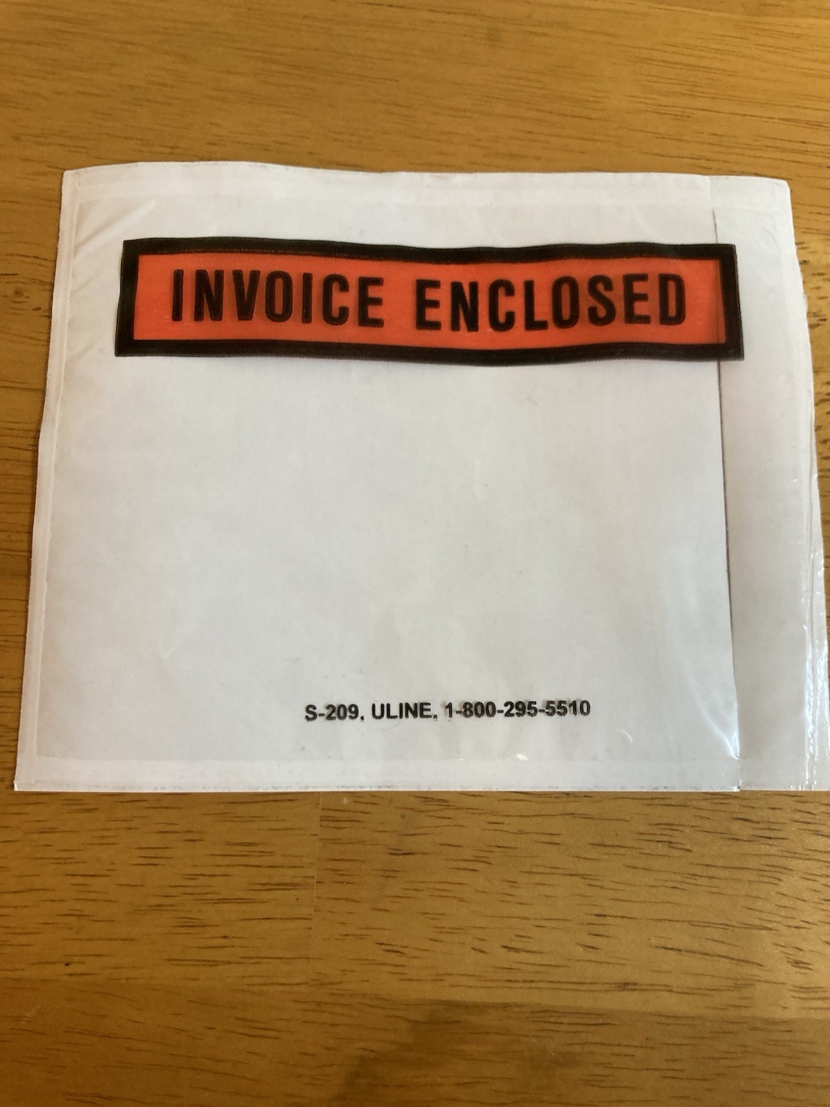 Uline S-209 4.5″ x 5.5″ Invoice Enclosed Clear Packing List Envelope 1000/CTN