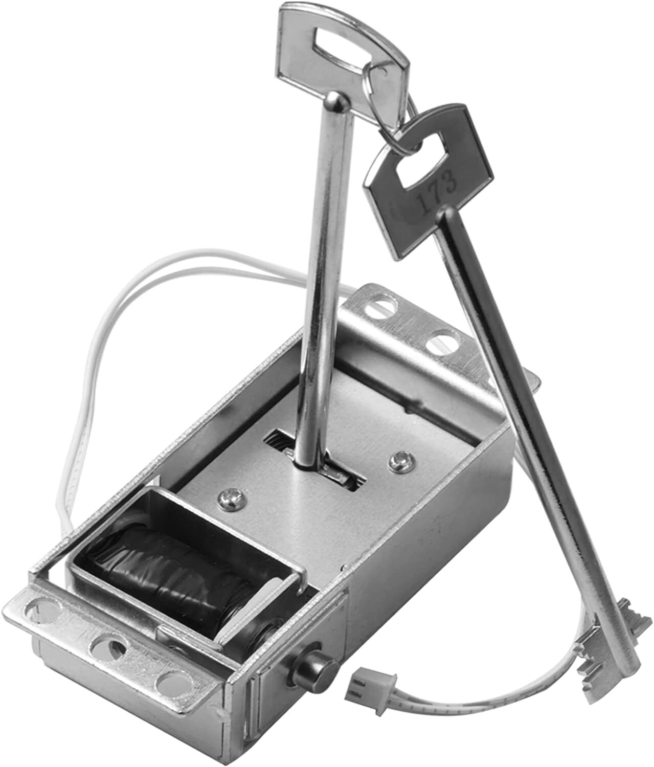 Electromagnetic Solenoid Safe Lock Replacement 2 Override Unique Keys