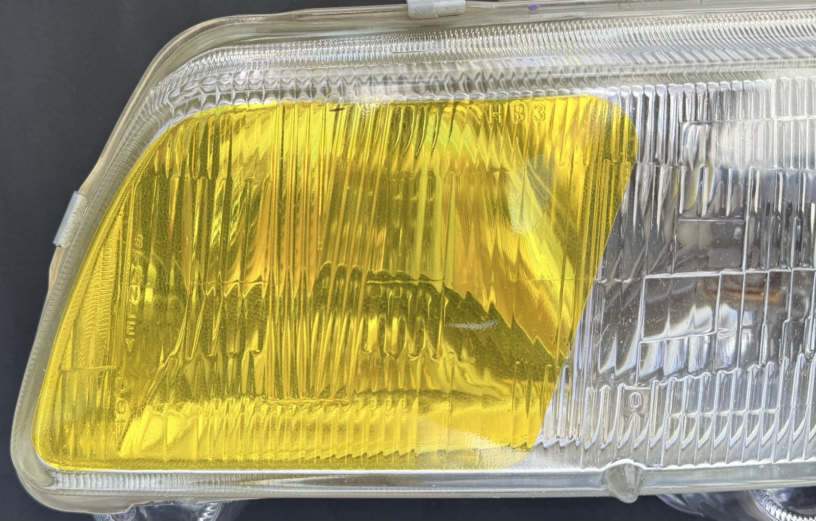 Inner Half Yellow Fog Light Tint KIT for 2nd Gen Honda CRX, Civic Head lights