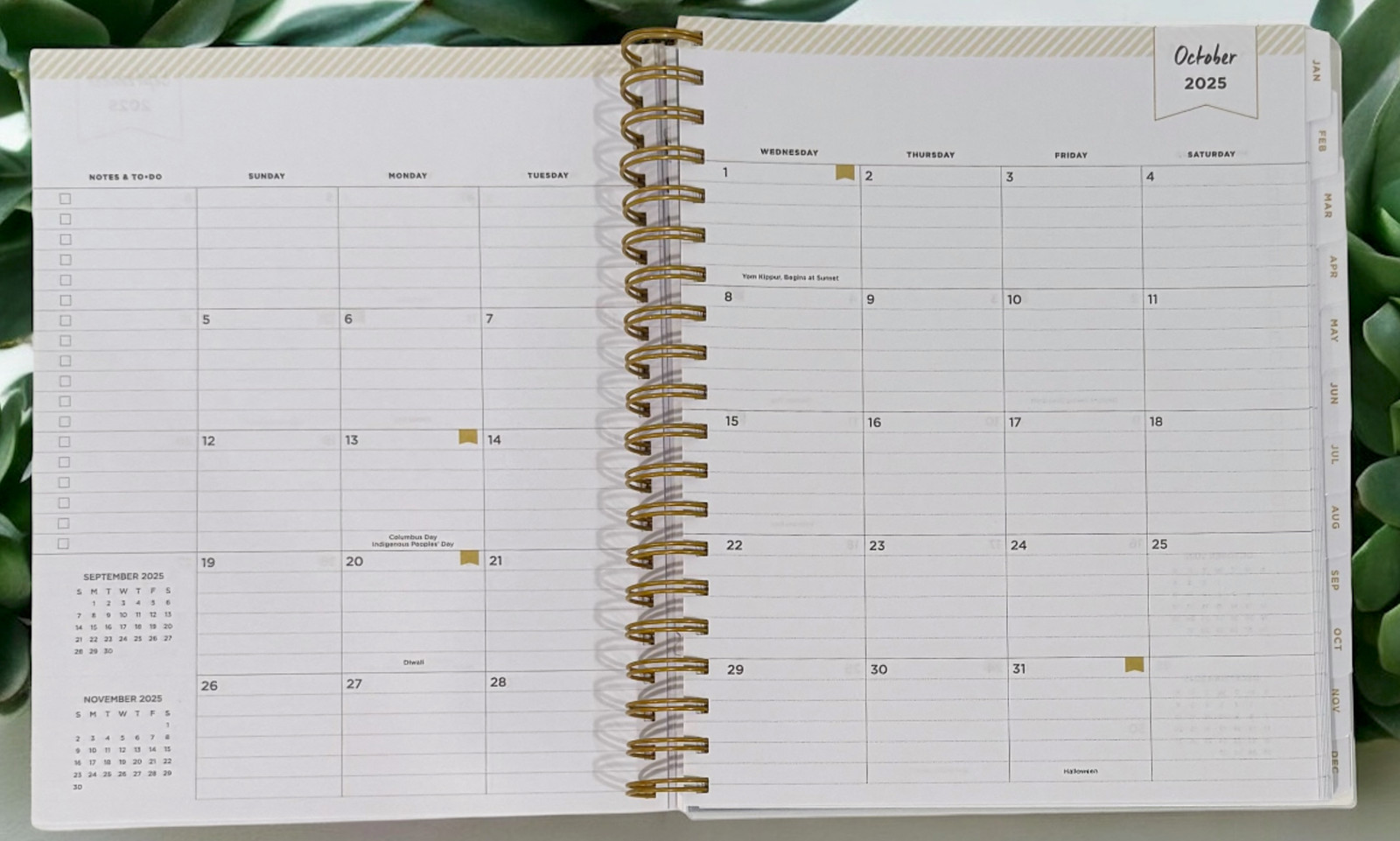 2026 Aurora Boreal Gradient Daily/Monthly Planner Gift Set