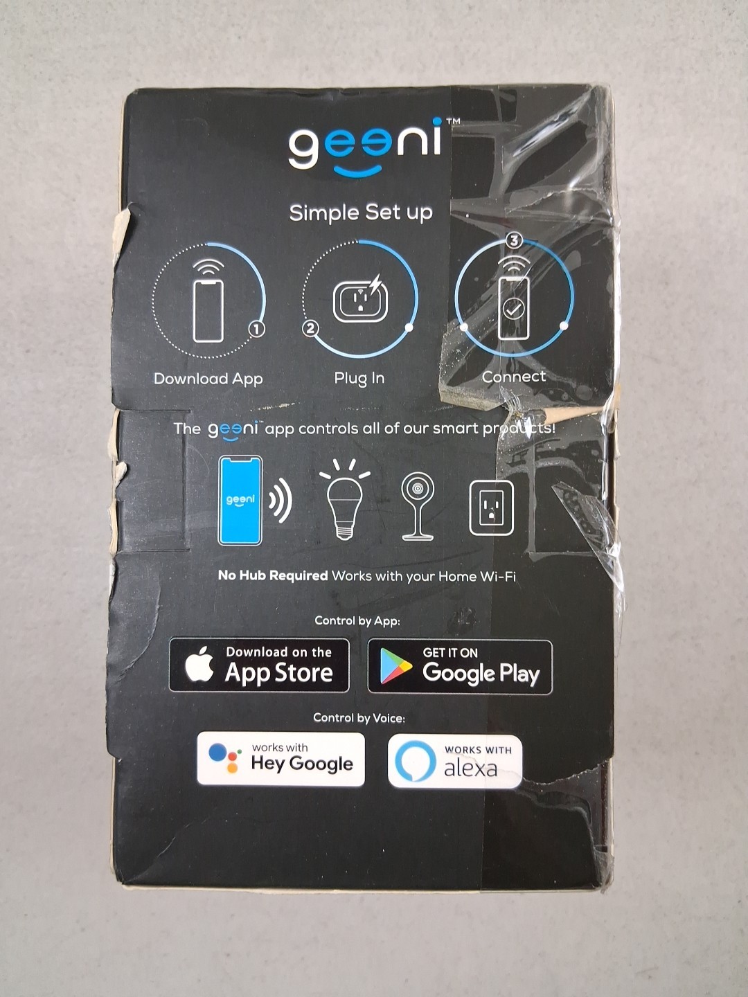 Geeni Outdoor Duo Wi-Fi Smart Plug Weatherproof Dual Socket Wireless Remote