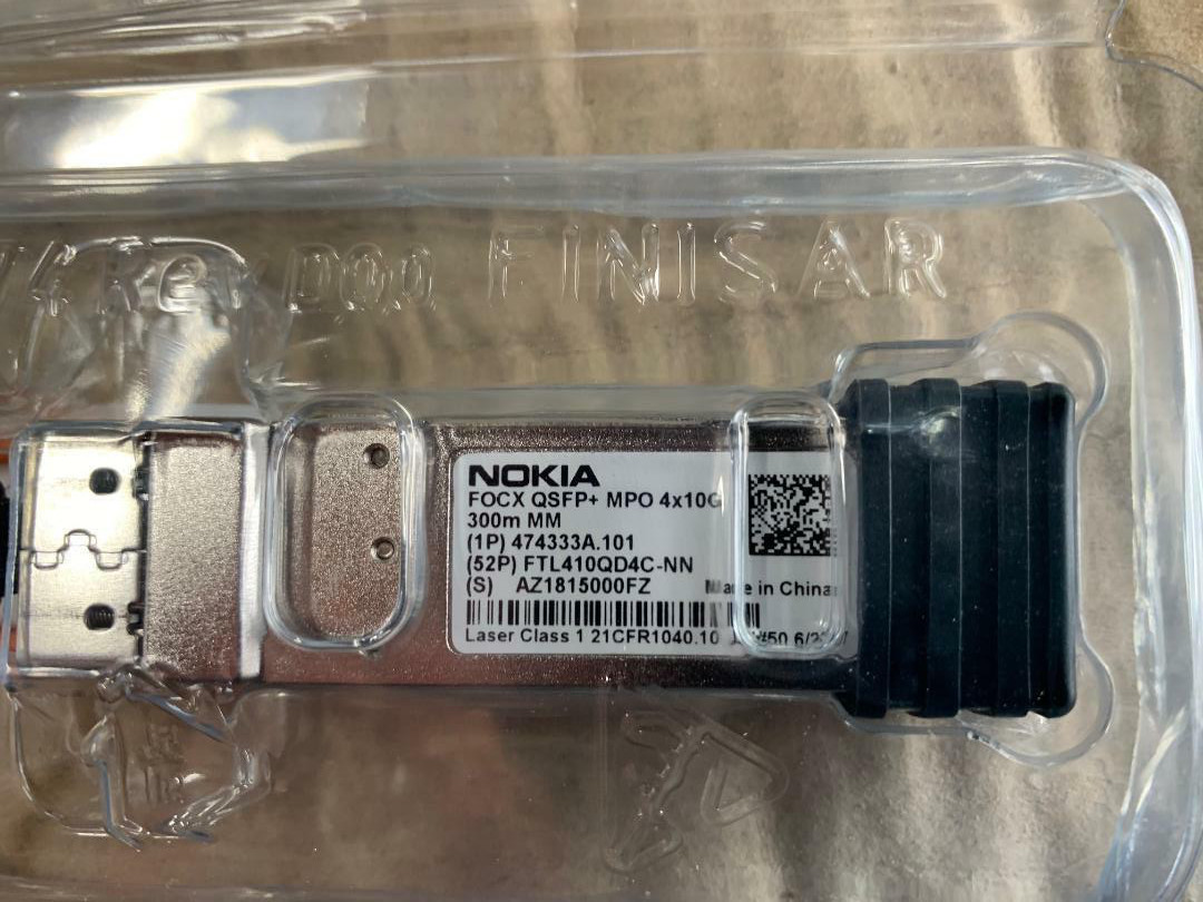 NEW Nokia 474333A.101 QSFP+ 40G SR4 4x10G 300m 850nm Optical