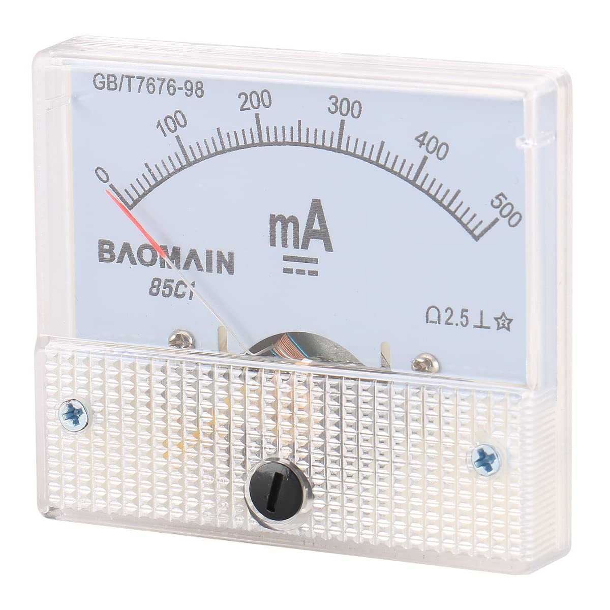 Analog Ammeter 85C1 DC 0-500mA Micro Amp Gauge Current Measurement Panel Meter