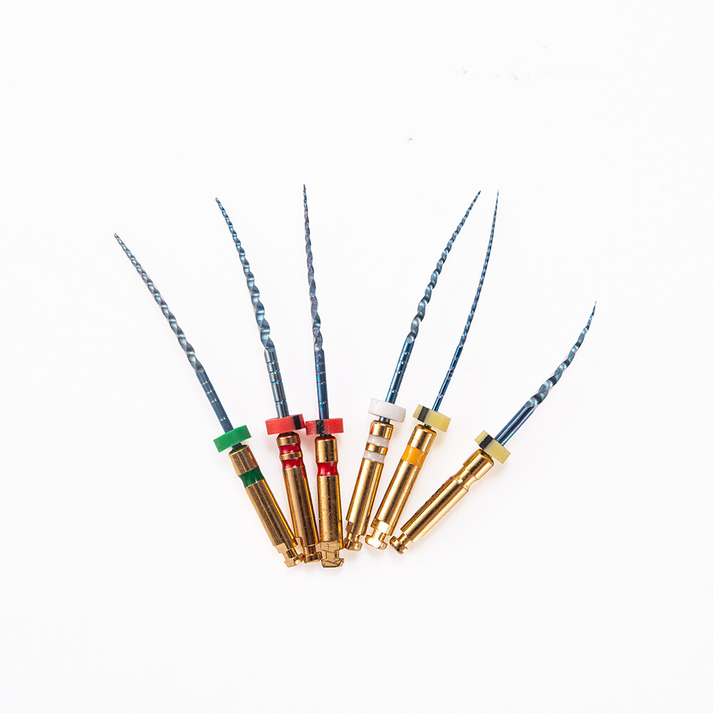 6pc Dental Endo Rotary NITI Files X3-Pro Gold Taper Root Canal Endodontic Files