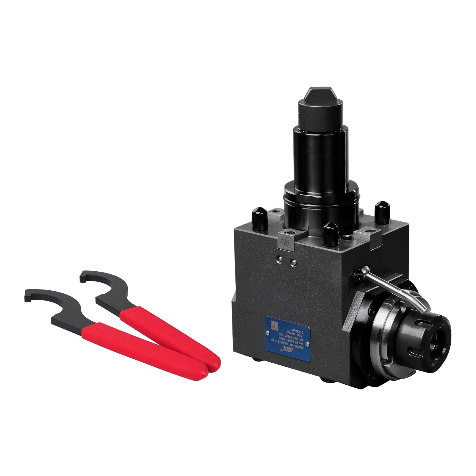 SFX BMT55-90°-70-ER25-Y-W External Clamping Radial Live Tool Holder for CNC