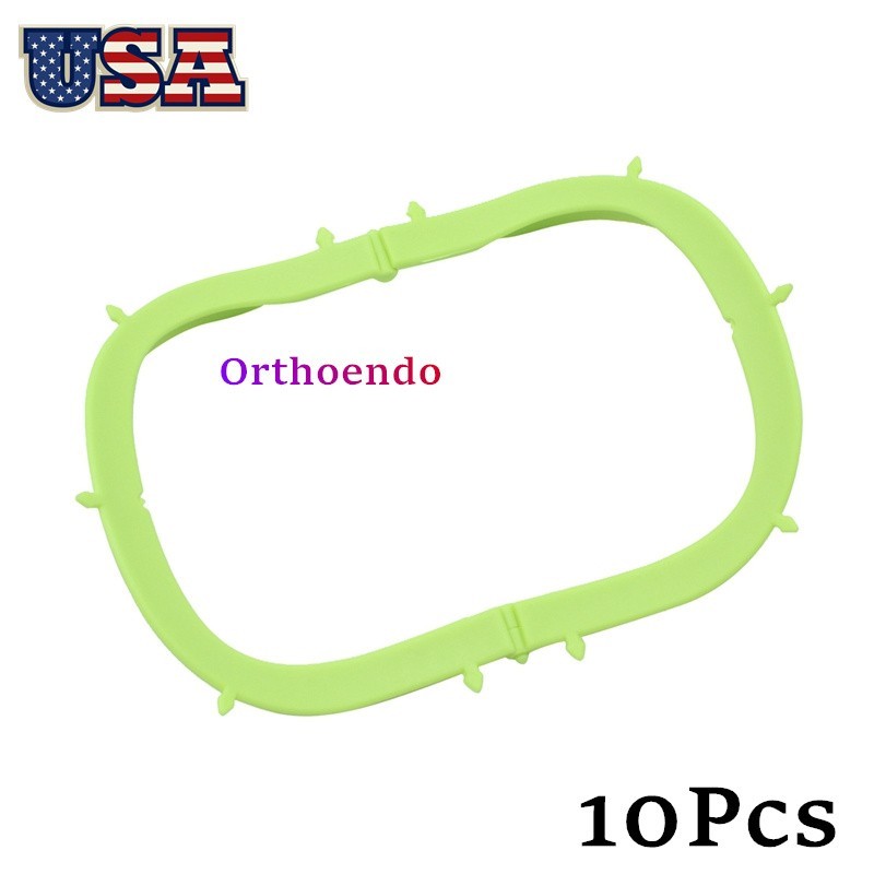 10 Pcs Dental Collapsible Rubber Dam Barrier Bracket Oral Barrier Plastic Frame