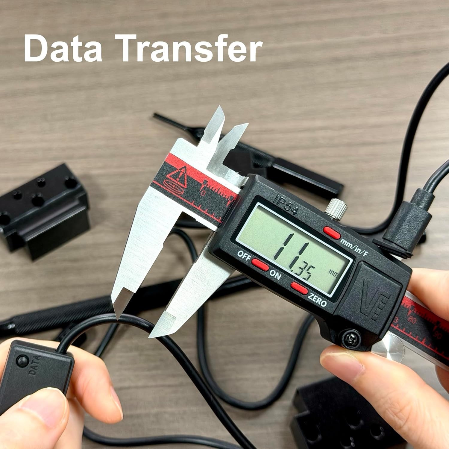 Extra-Large LCD Digital Caliper with Fraction Conversion – Sturdy & Accurate