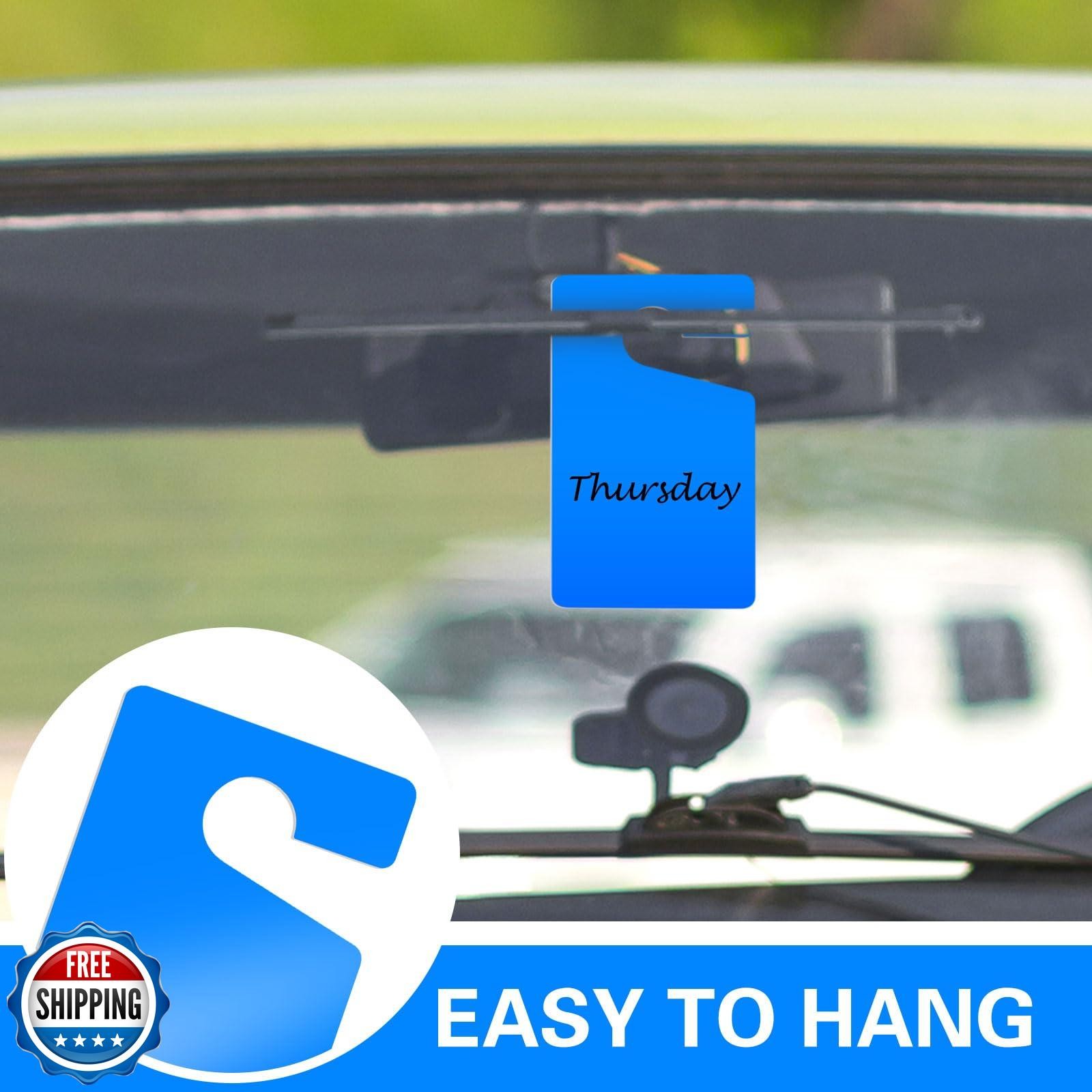 Vicenpal 100 Pack Blank Parking Permit Hang Tag Parking Placards Hang Tag 3 x