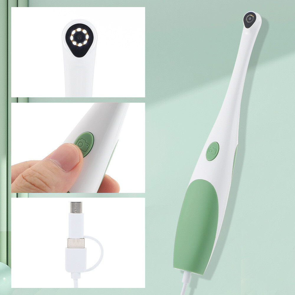 Dental Oral Camera 1080p HD Intraoral Endoscope Adjustable 6 LED Light USB Cable