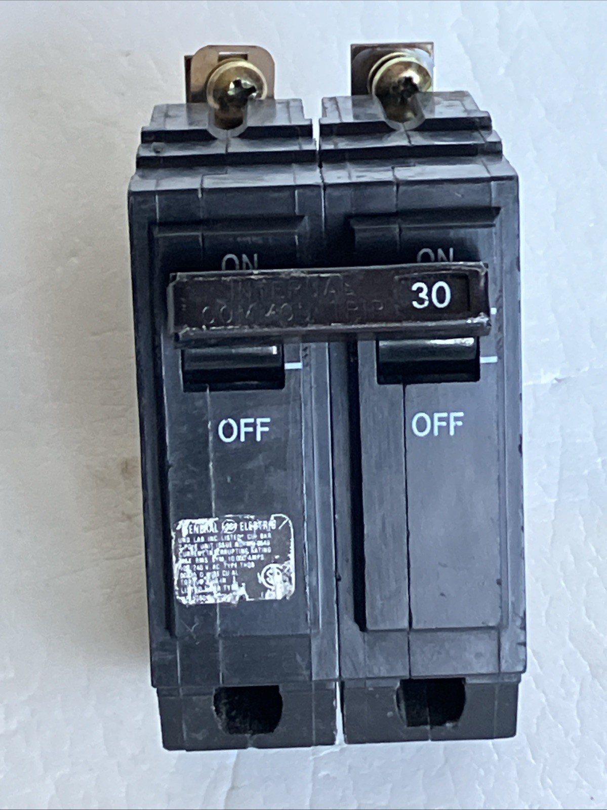 GE THQB2130, 30 Amp, 240 Volt, 2 Pole, Bolt-On Circuit Breaker (see pics)