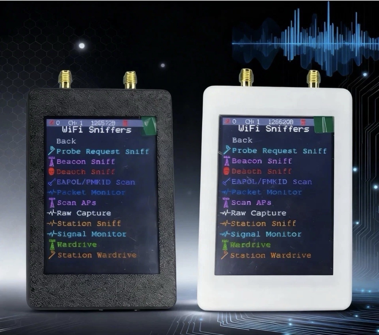 New ESP32 Marauder Mar-X-Auder Device Wifi, Bluetooth, GPS, Supports CYD Updates