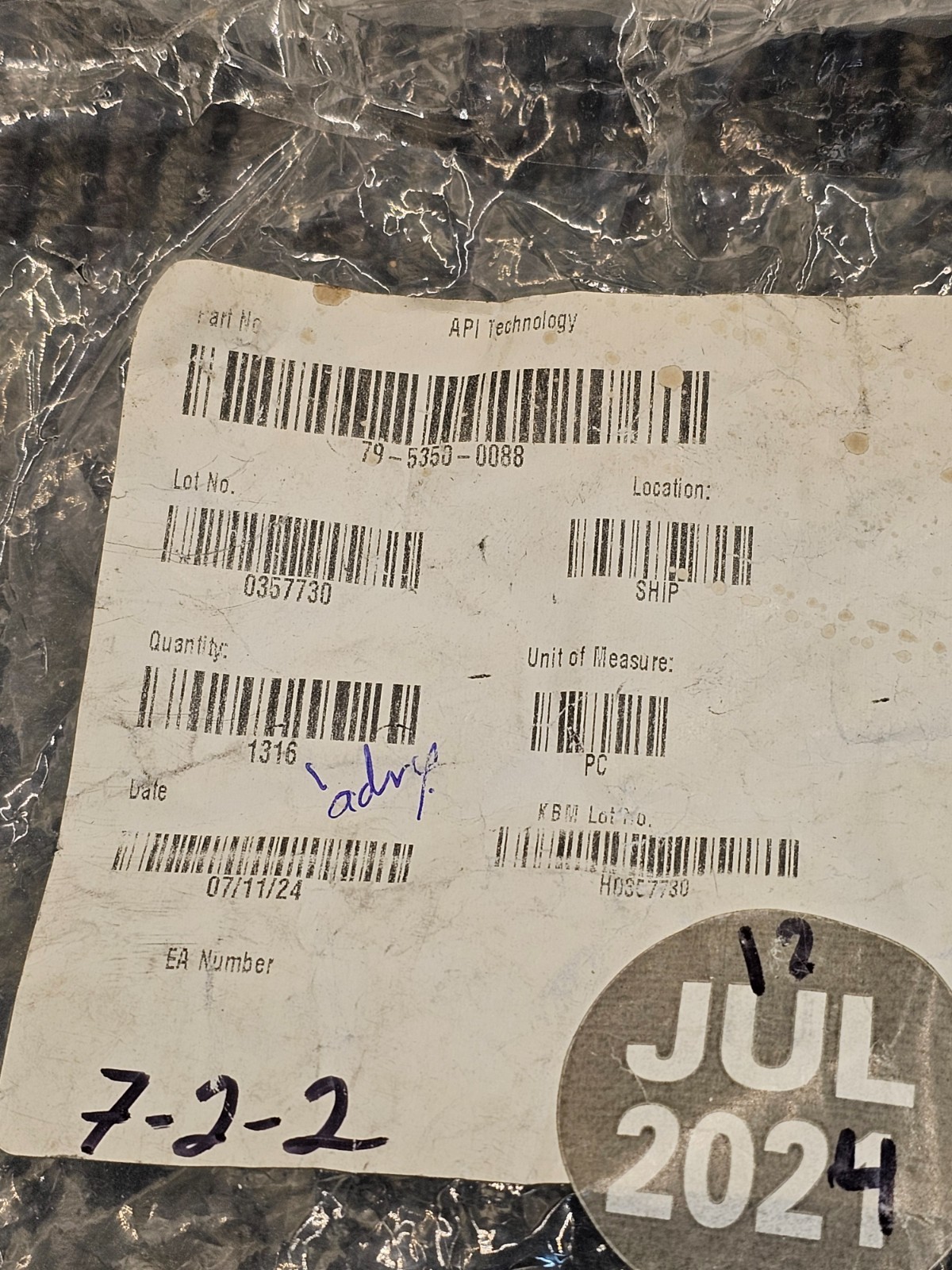 (1791 PCS) API Technology 79-5350-0088: Tubular Feed-Through Capacitors