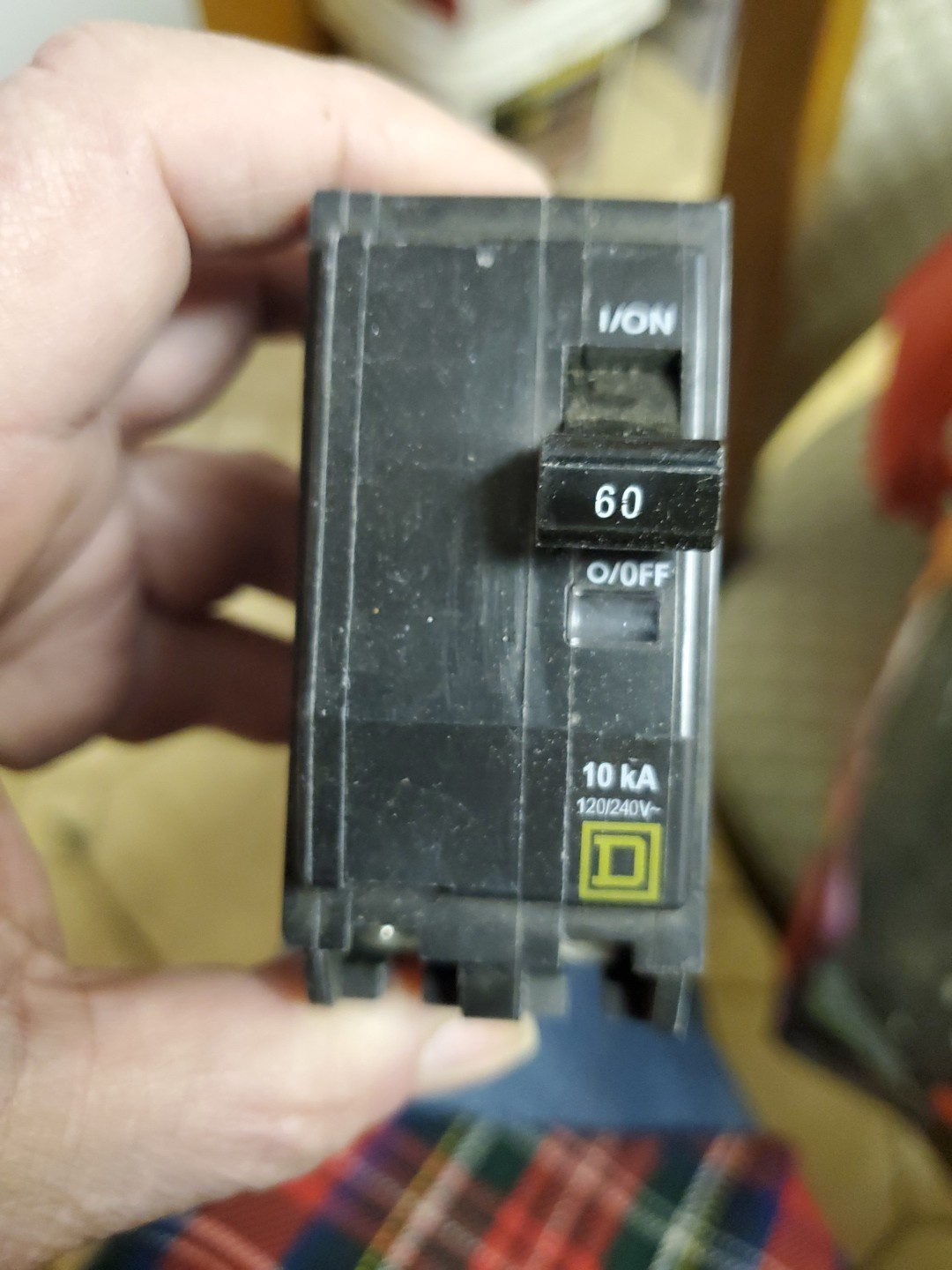 Square D QO260 2-Pole 60-Amp 120/240V Plug-In Circuit Breaker New