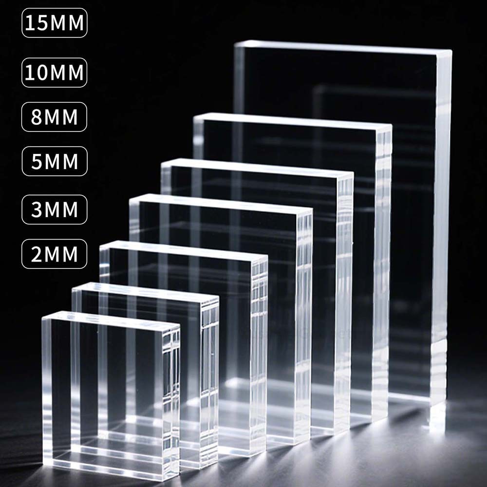 Clear Perspex Sheet Panel Cut Glass Plastic Plate Thick 1mm 1.5mm 2mm 3mm – 20mm