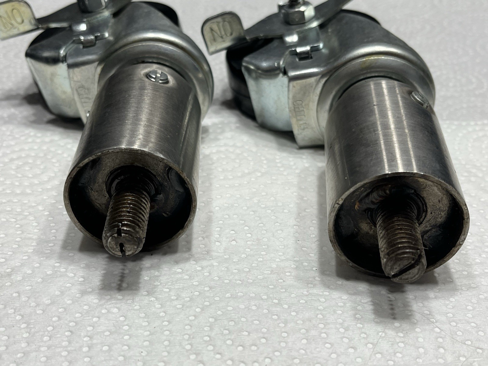 (2)- Unknown Brand Tall Casters, With Brakes