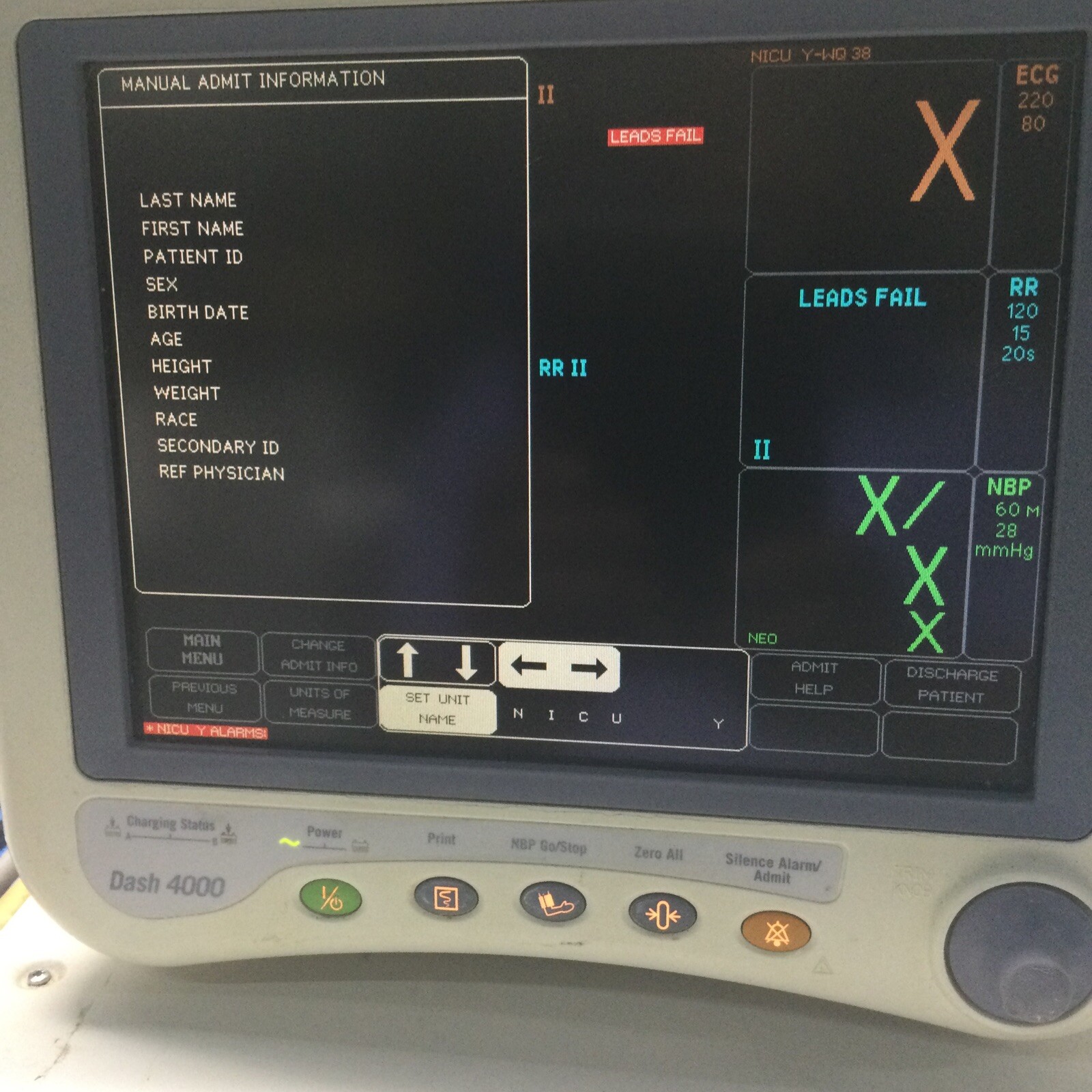 2013 GE Dash 4000 Patient Monitor (USED)