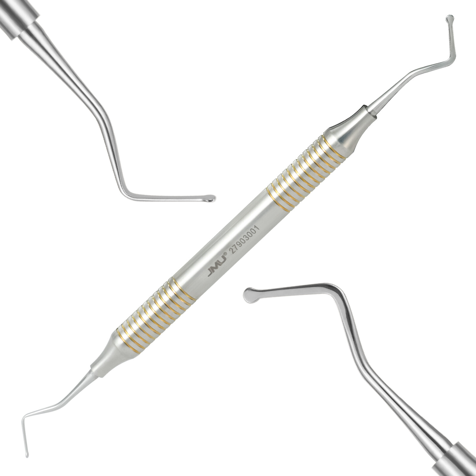 JMU Cord Packer Dental Gingival 3Pcs Retraction NON-SERRATED Dental Instrument