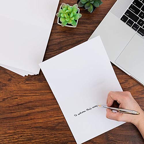 Blank White Greeting Cards With Envelopes 5″ x 7″ Pack 20 Pack,