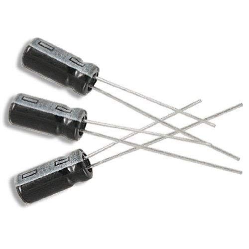 5 Pack 22uF 25V 105°C Radial Lead Aluminum Electrolytic Capacitor for Circuits