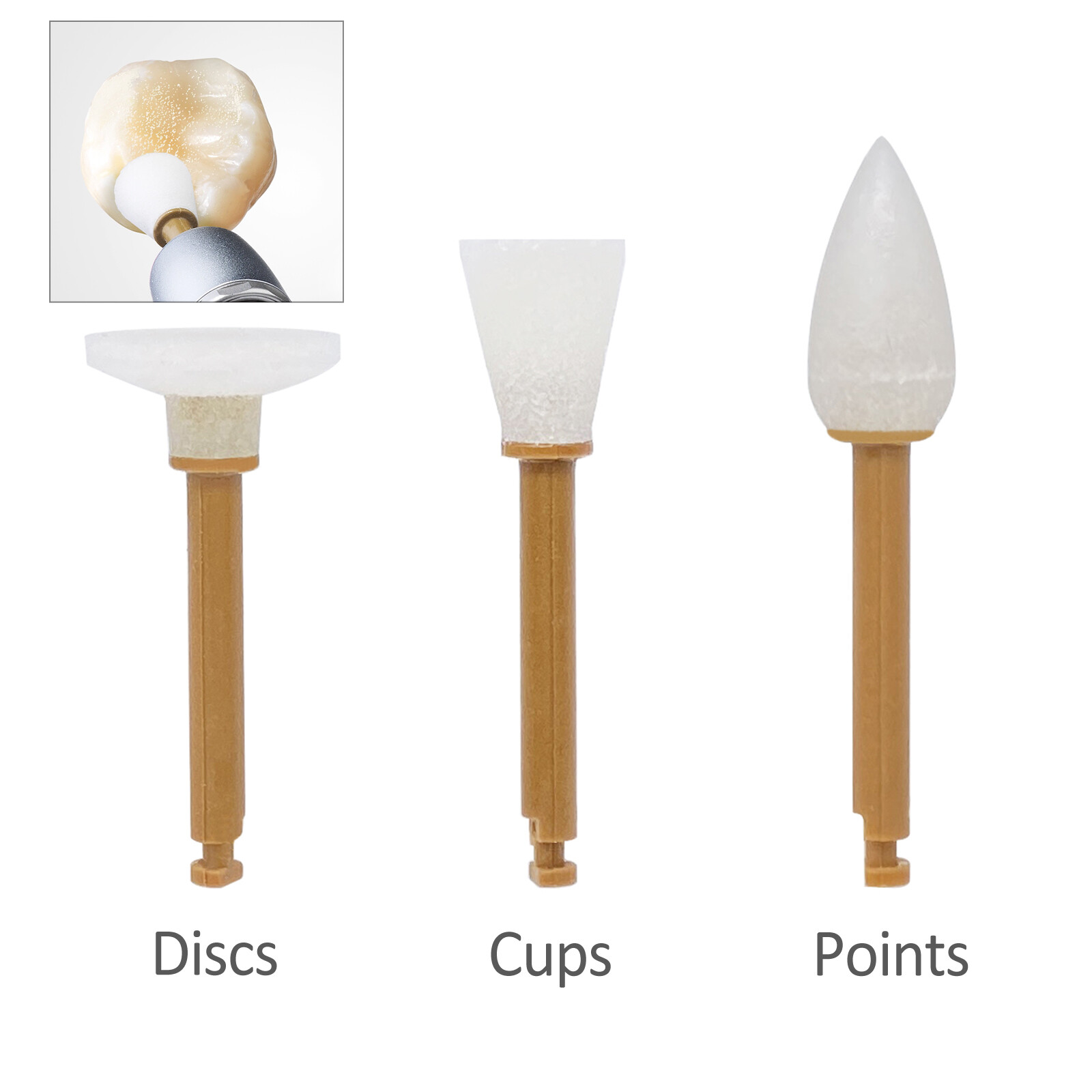 ENHANCE Style Dental Composite Polishing Finishing Finishers RA Cups/Points/Disc