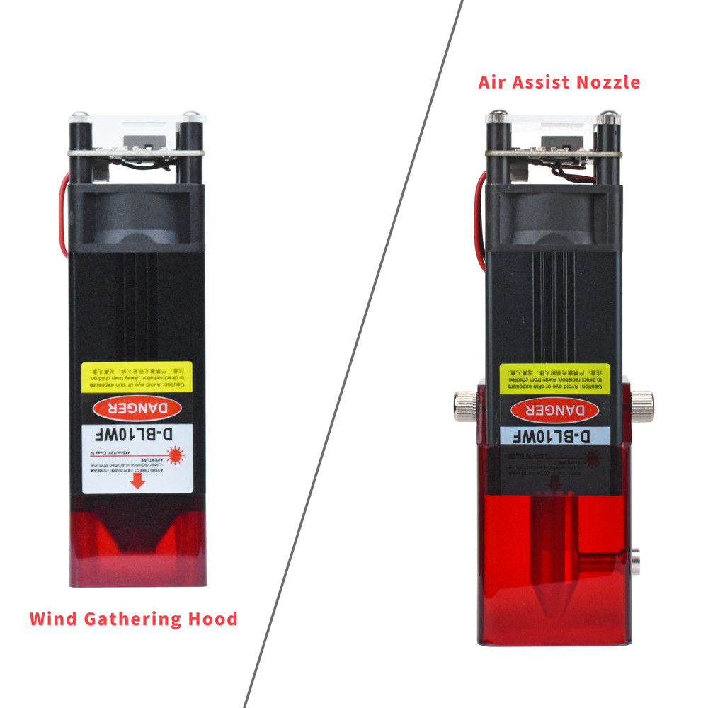 80W Laser Cutter Module Head with Air Assist for CNC Engraver Cutting Machine