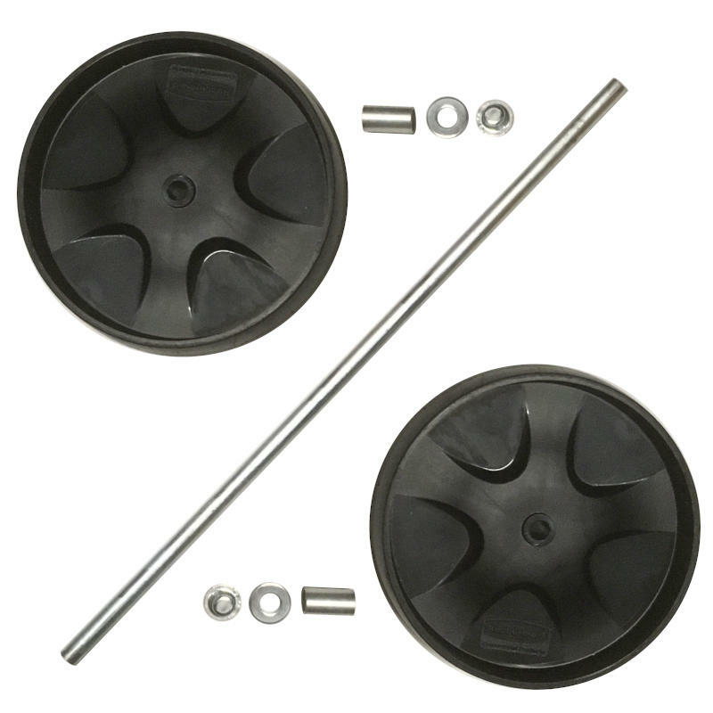 Rubbermaid FG6173L90000 Wheels & Axle for 1805985, 1861430, 2646, 6173 Carts