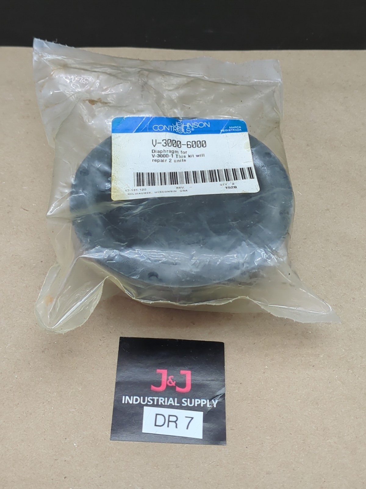 New Johnson Controls V-3000-6000 Rubber Diaphragm For V3000-1 Actuator