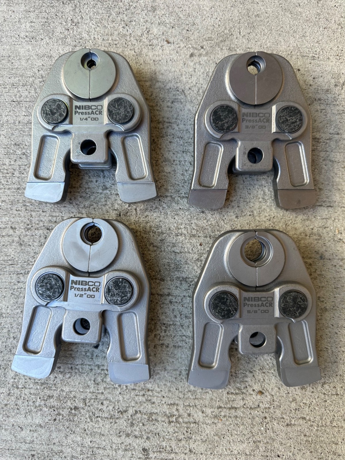 Dewalt Nibco Compact Press ACR HVAC Jaws 1/4 3/8 1/2 & 5/8”
