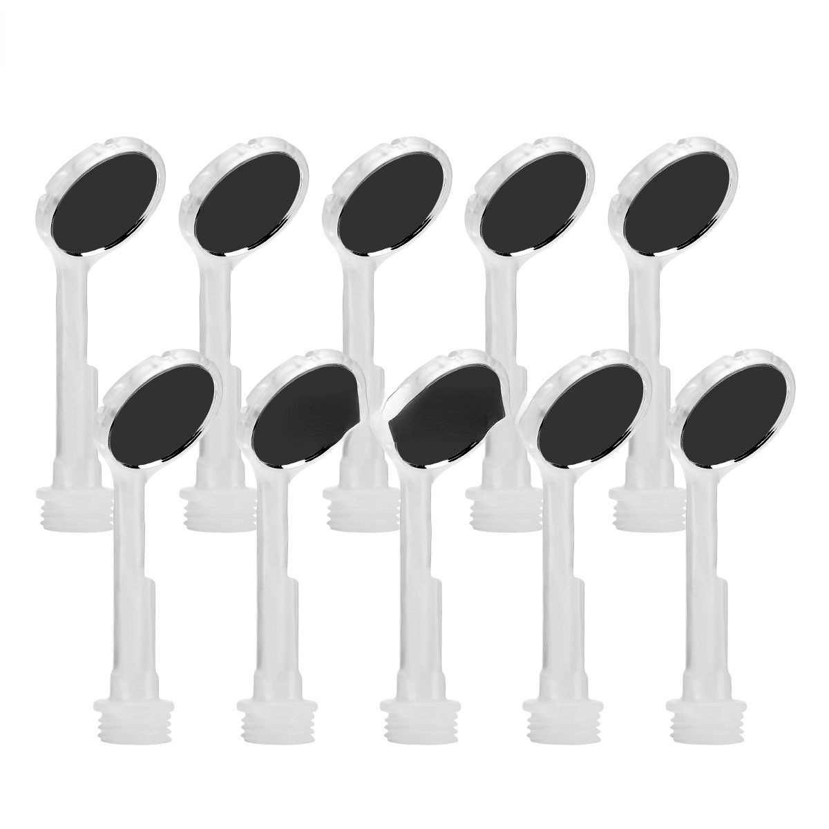 1 Set Dental Disposable Anti-fog Saliva Mouth Mirror 50Pcs w Handle Silicon Tube