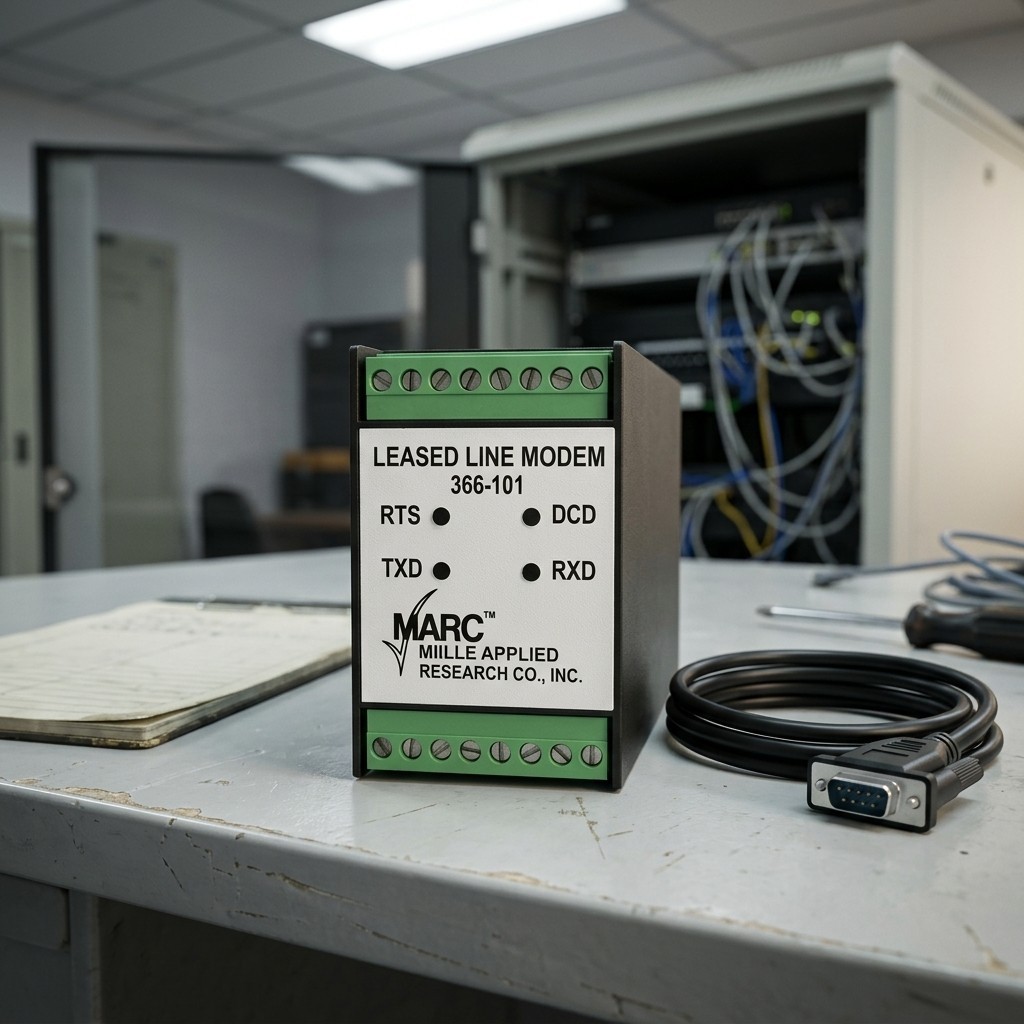 MARC 366-101 FSK Leased Line Modem DIN Rail Mount NOS New Unused Discontinued