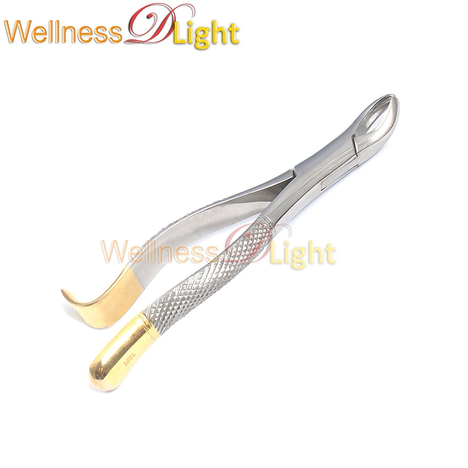 WDL GOLD HANDLE DENTAL 1ST AND 2ND UPPER MOLARS EXTRACTING FORCEPS #18R