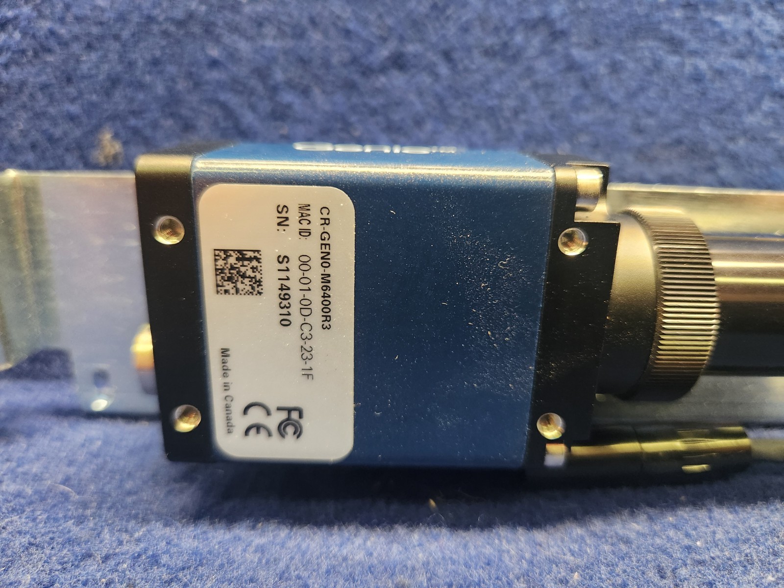 TELEDYNE Dalsa Genie CR-GEN0-M6400R3 Industrial CCD Camera w/ Cables, Microscan