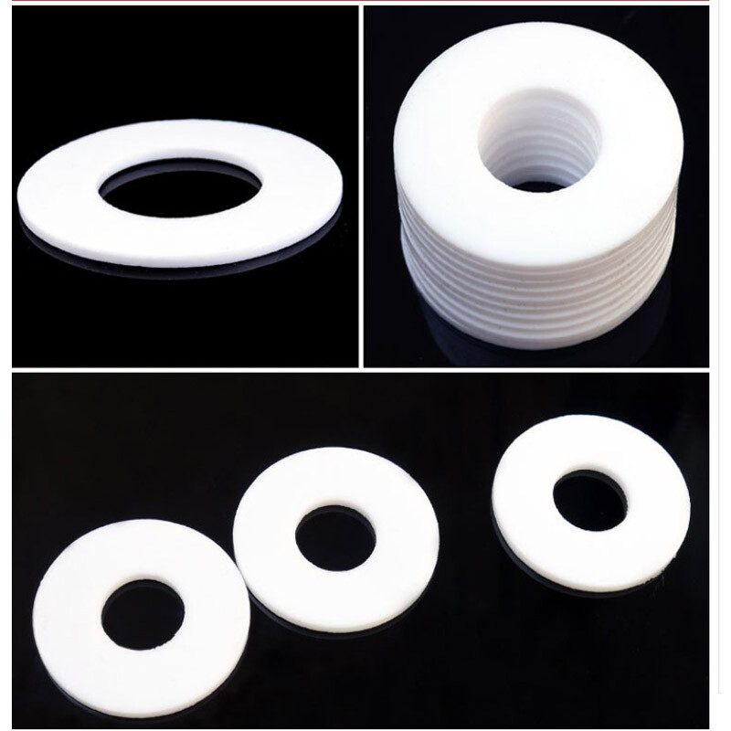 PTFE Flat Washers Sealing Gasket ID 6mm-325mm Shim High Temp / Oil Resistance