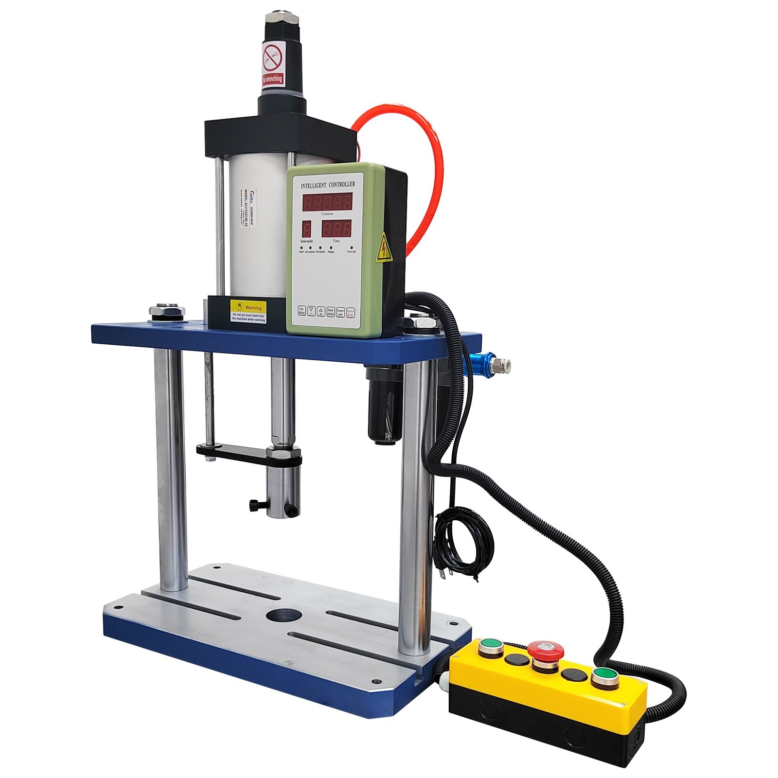 Pneumatic Punch Machine Punch Press controller 110V 1763lbs 3.9-1.9in Two Column