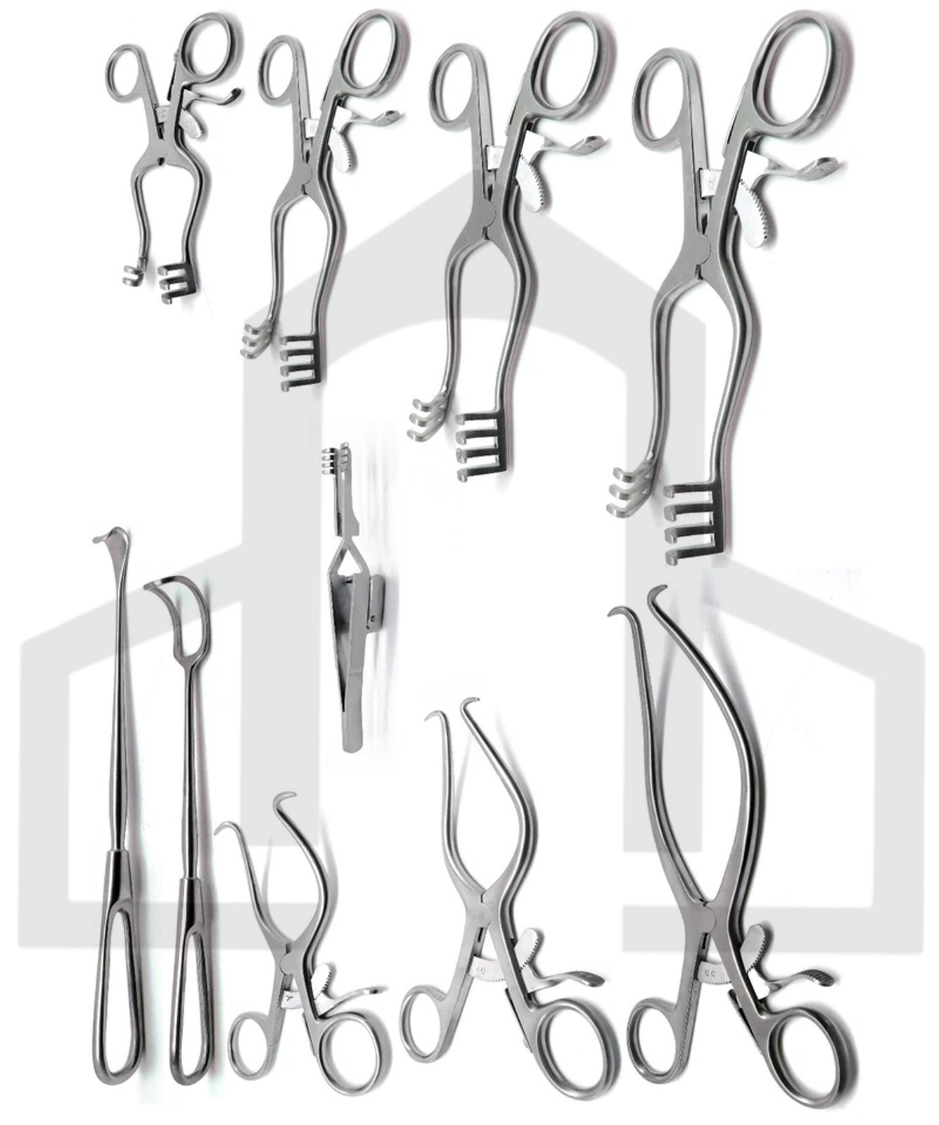 Weitlaner Gelpi Retractors Surgical Veterinary Instruments 10 Pcs Set