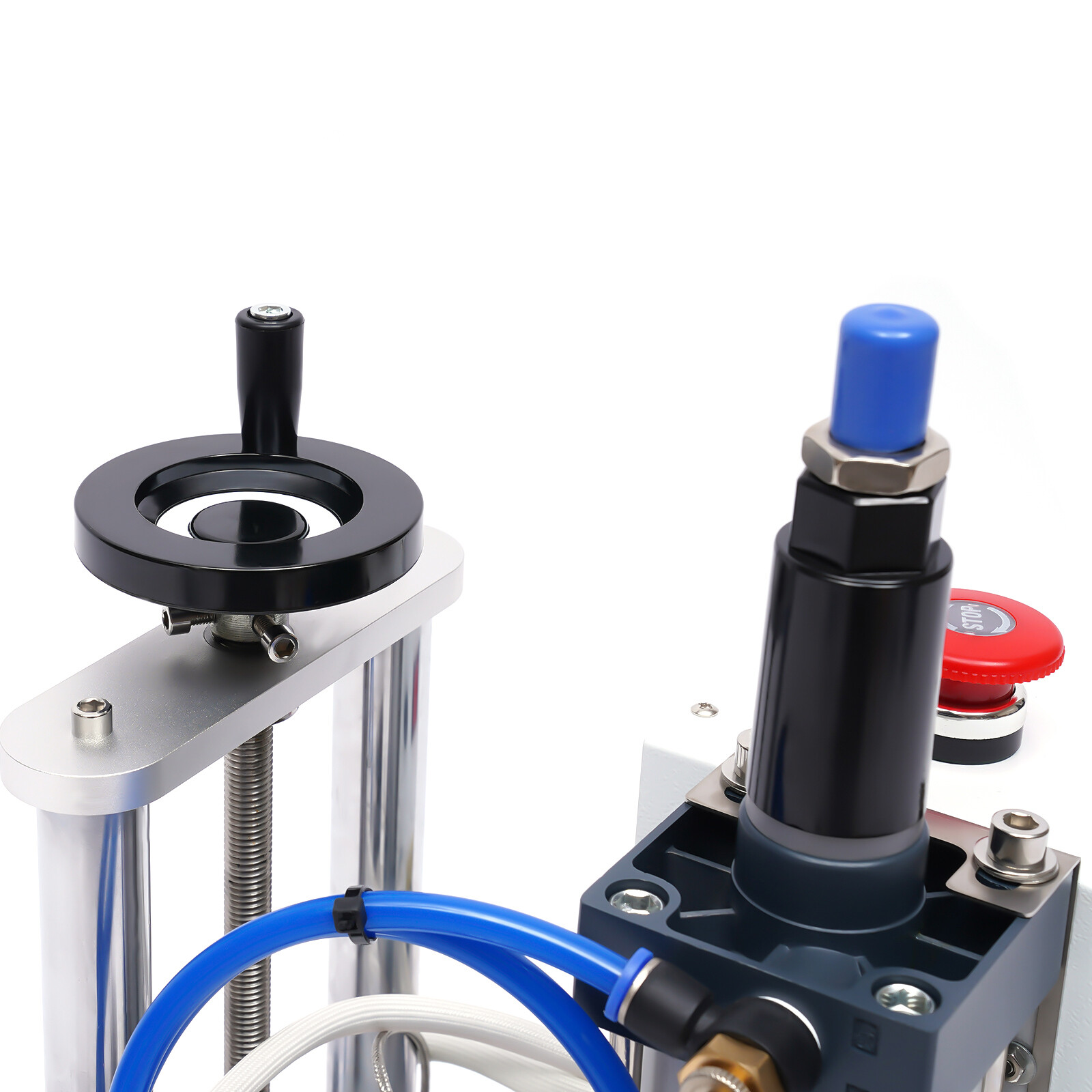 Hot Foil Stamping Machine 550W Air Pneumatic For Leather PU Logo Press 8x10cm